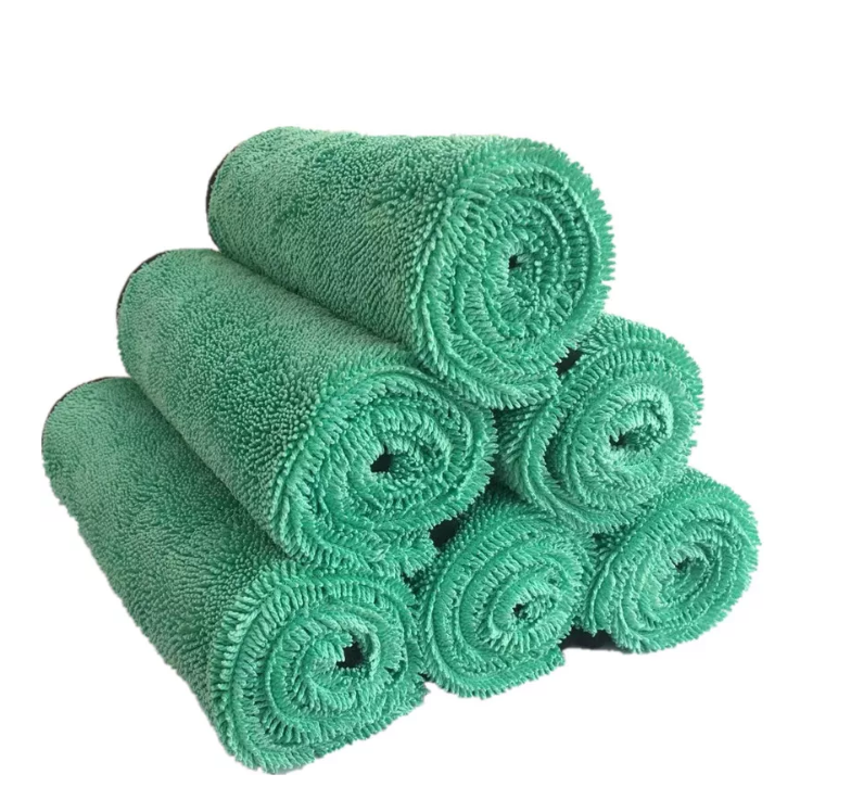 Microfiber Twisted Yarn Long Pile Towels 