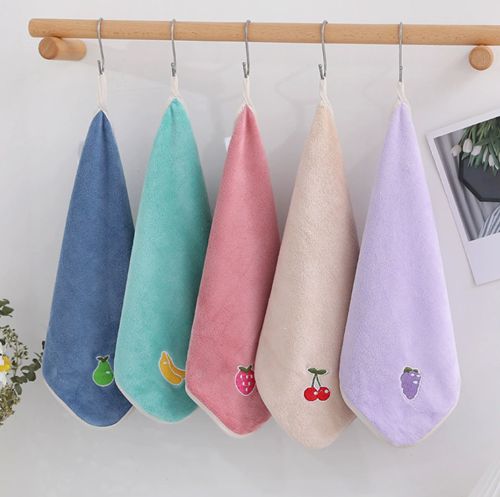 Soft Embroidery Microfiber Dish Cloths Clean | Better, High-Quality Lint-Free Scouring Pads for Dishes