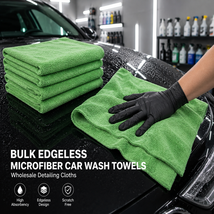 Bulk Edgeless Microfiber Car Wash Towels