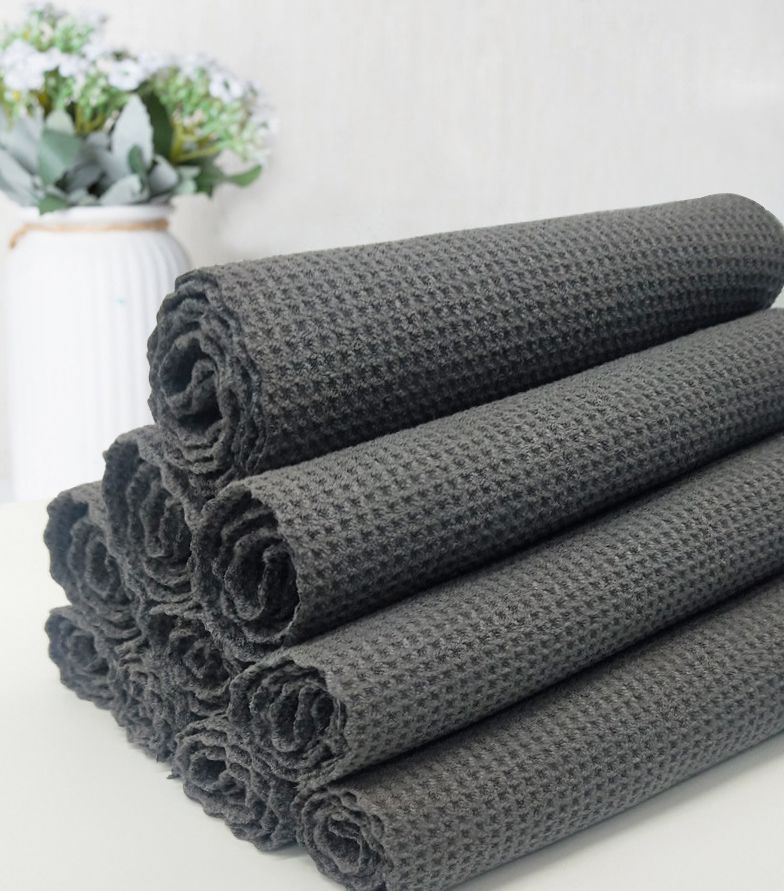 Microfiber Waffle Cleaning Towels For Multi Purpose Use