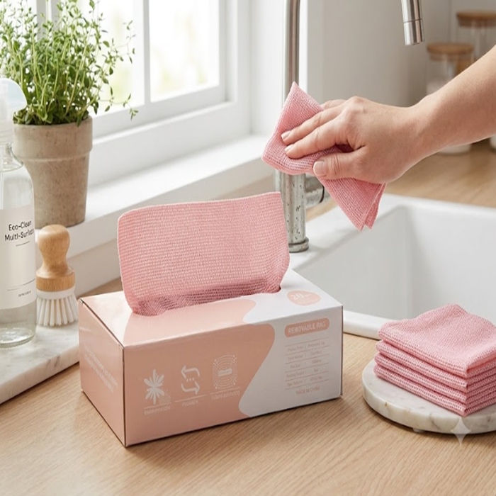 Boxed Microfiber Cleaning Cloths - Reusable & Absorbent Rags for Kitchen, Home & Office