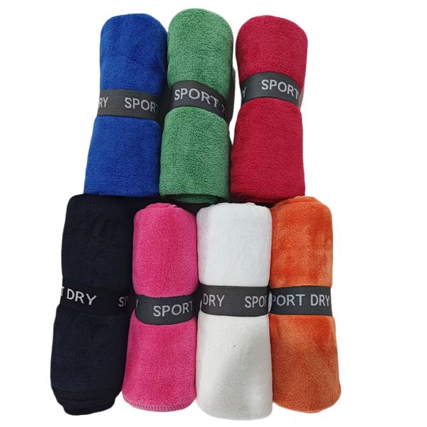 Plush softer microfiber sports towels for gym 