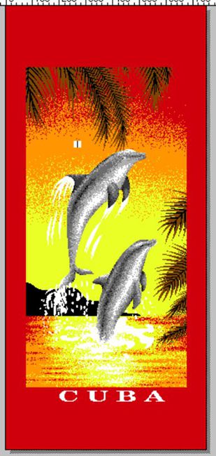  Printing design microfiber beach towels