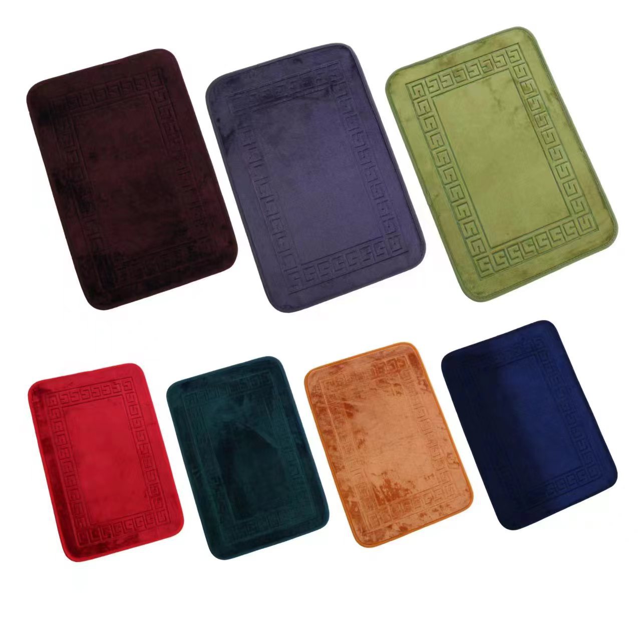 Non-slip Bath Mat Microfibre Coral Fleece Bath Mat