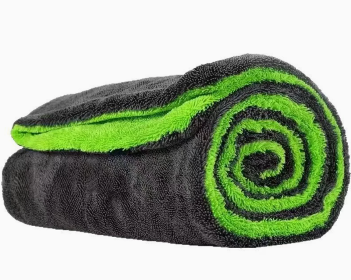 1600gsm microfiber twisted pile car drying towels, ultra absorbent scratch-free twisted loop towel for auto detailing, Laurey Textiles
