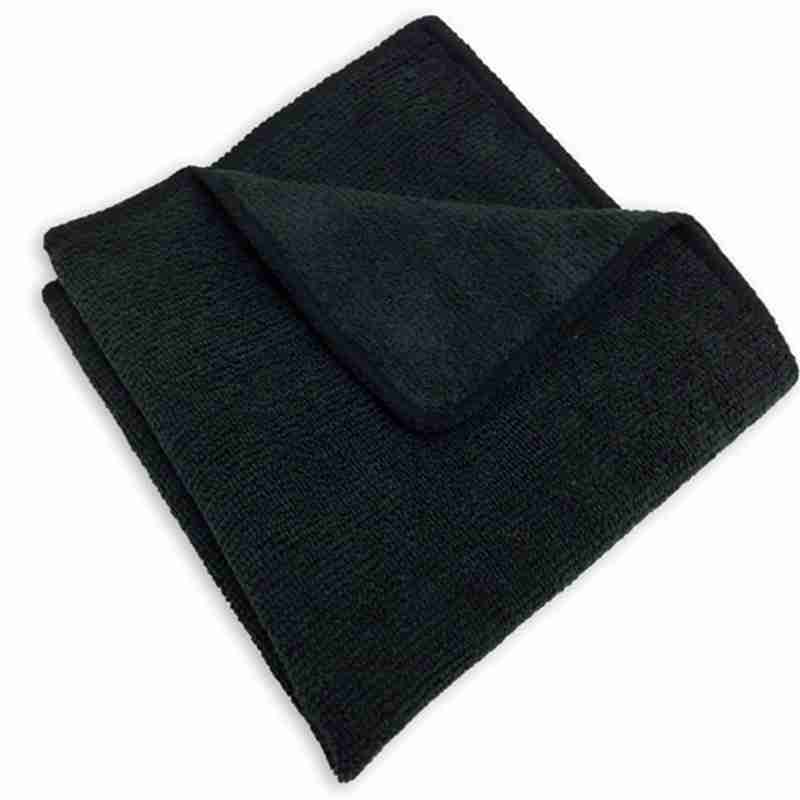 black color microfiber towels