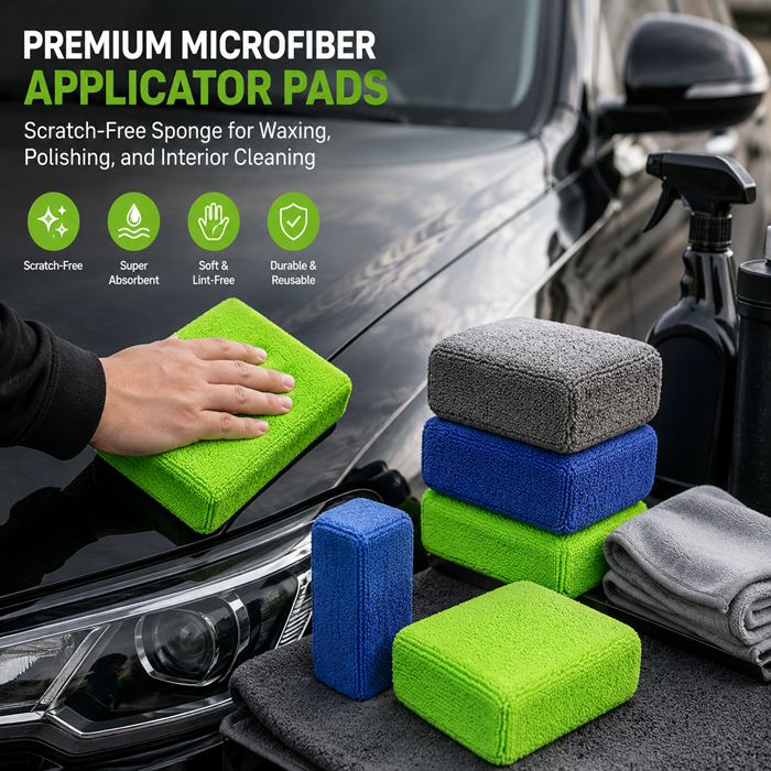 Microfiber Applicator Pads for Car Detailing