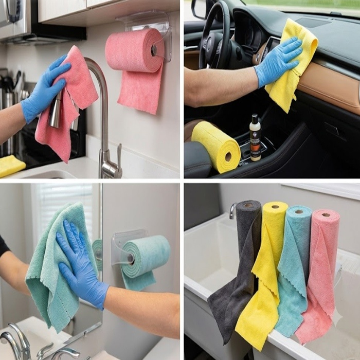 Wholesale Tear-Away Microfiber Cleaning Roll