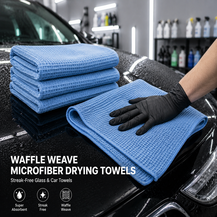 Waffle Weave Microfiber Drying Towels