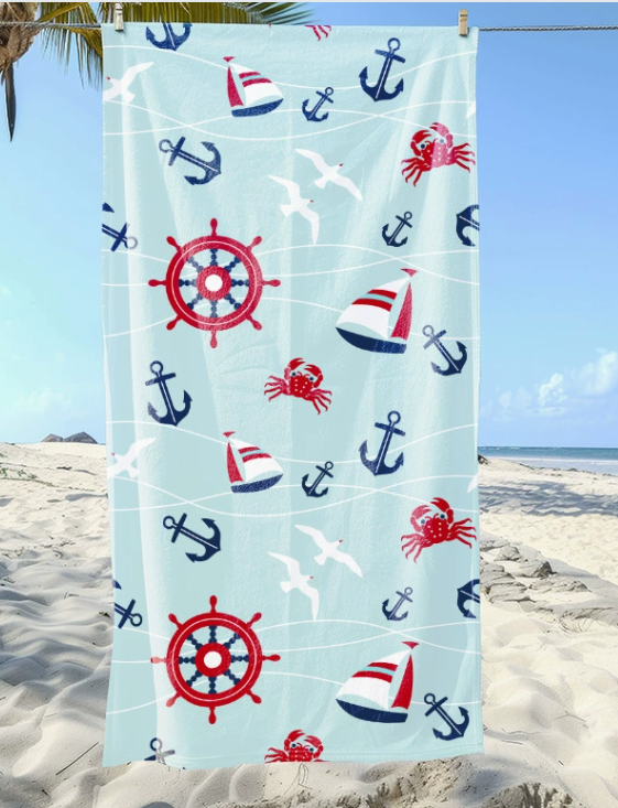 Custom Printed Microfiber Beach Towels manufacturer / laurey microfiber towels supplier