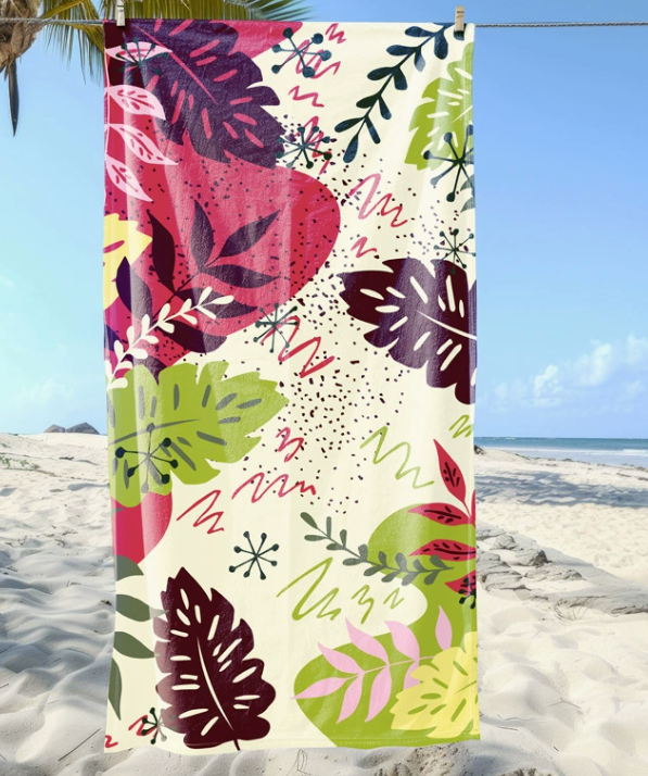 Printing design microfiber beach towels