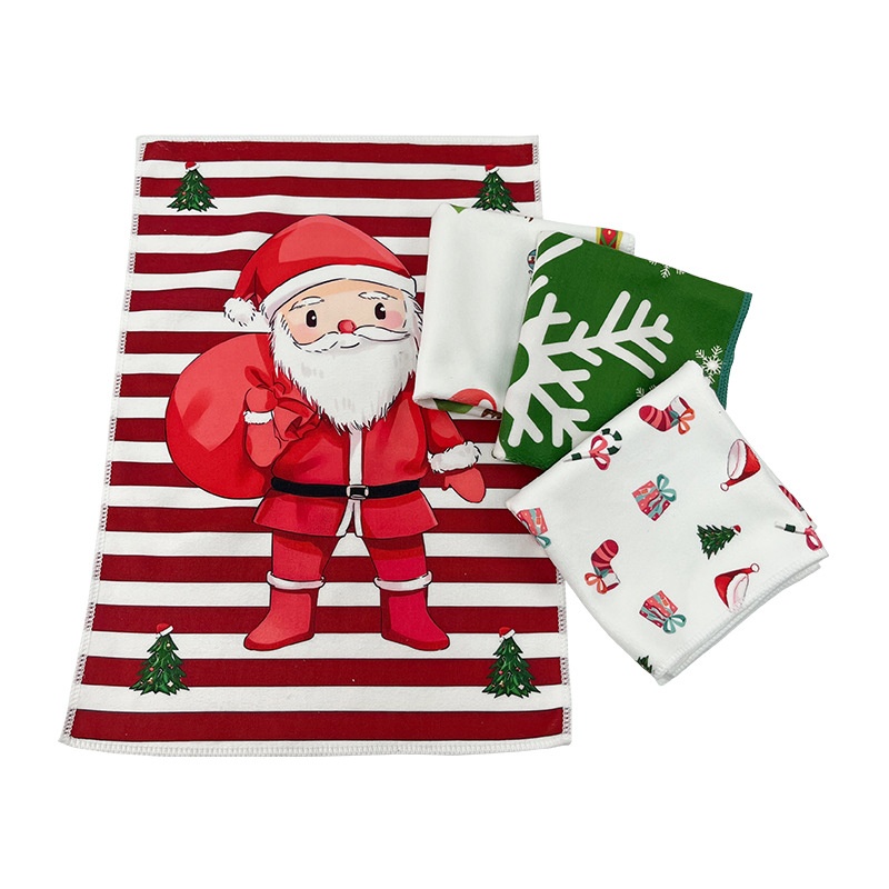 microfiber printed design towels printed gift towels
