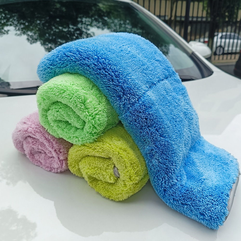 Hemmed Edge Microfiber Coral Fleece Auto Detailing Towels