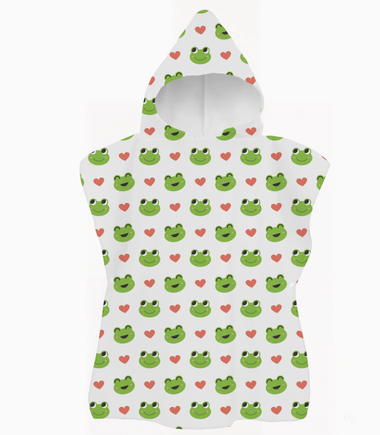 Microfiber printing design children towels poncho custom design beach towels for kids