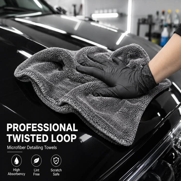 Professional Twisted Loop Microfiber Detailing Towels