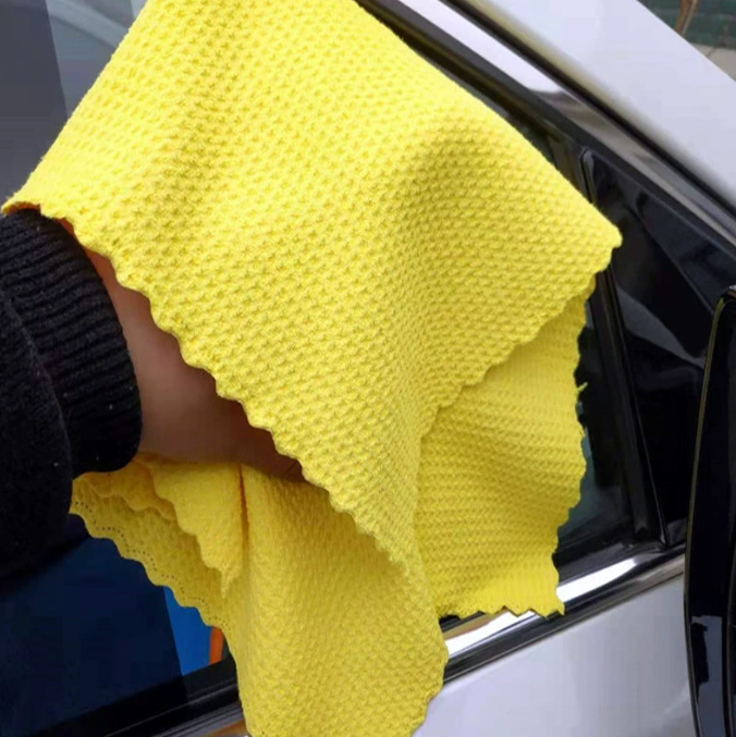 Microfiber Waffle Weave Polish Towels Car Detailing Cloth