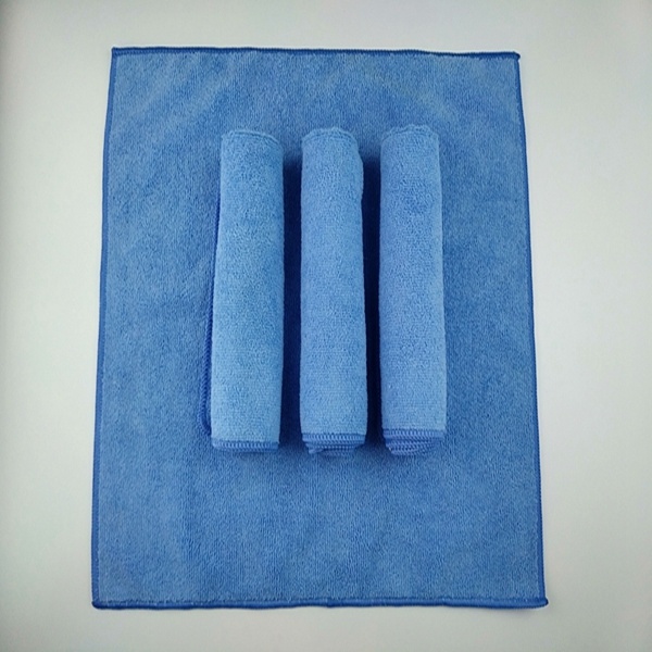 Blue Color Microfibre Towels For Multi Purpose Use Fresh Goods