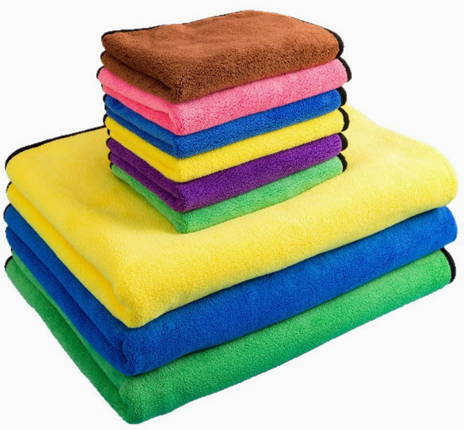 800gsm Microfiber Coral Fleece Wash Towels For Multi Purpose Use  